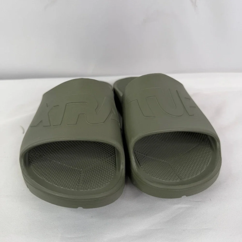 XTRATUF Mens Apres Fish Sandal Olive Green BioLite Slide XAFH300 Size 10M